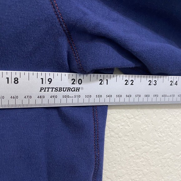 Robert Graham Mens Sweater Size Large 1/4 Zip Pullover Blue Long Sleeve Cotton - Picture 4 of 7